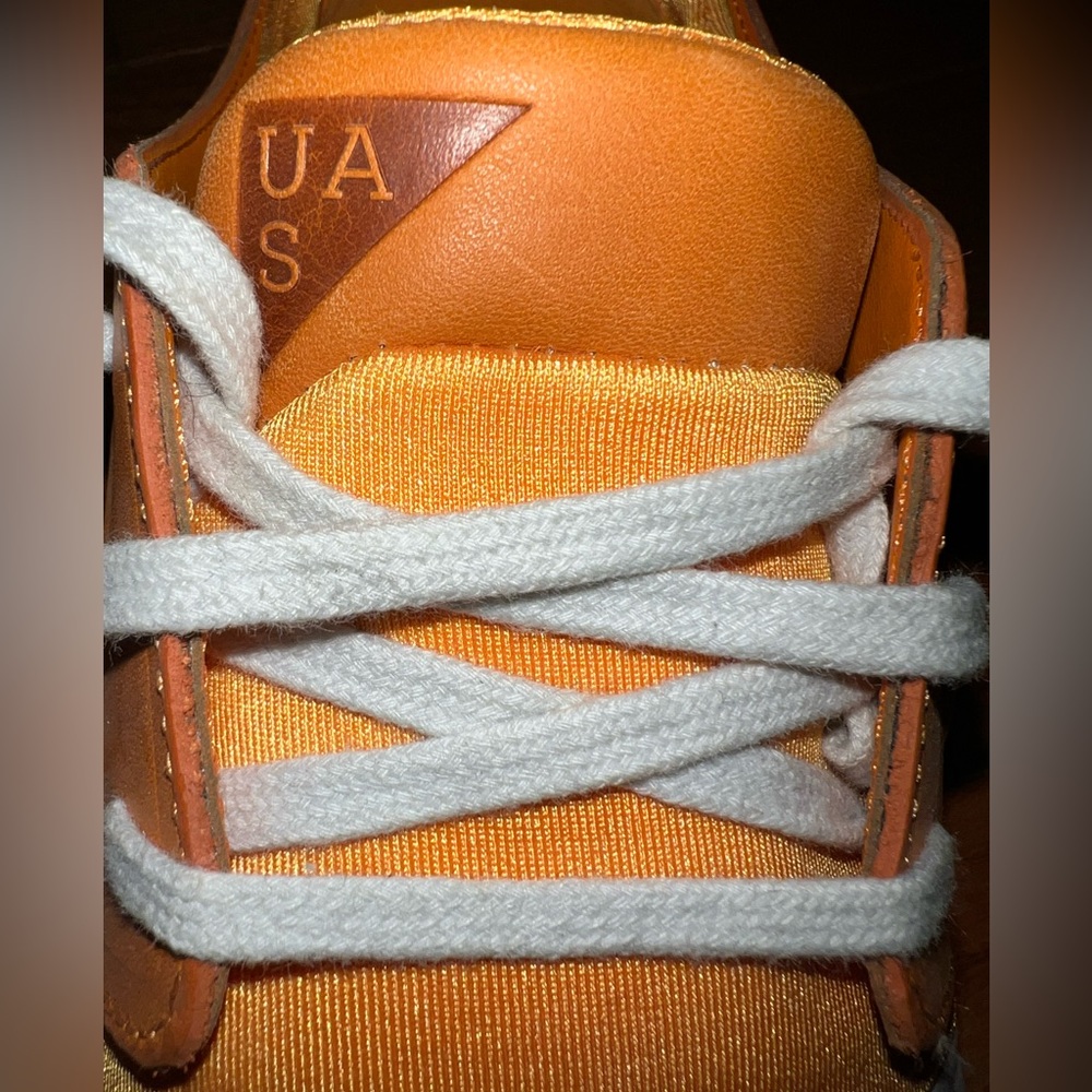 Under Armour Sportswear Women’s Leather and Fabric Sneakers size 10 Dark Orange - Picture 6 of 8